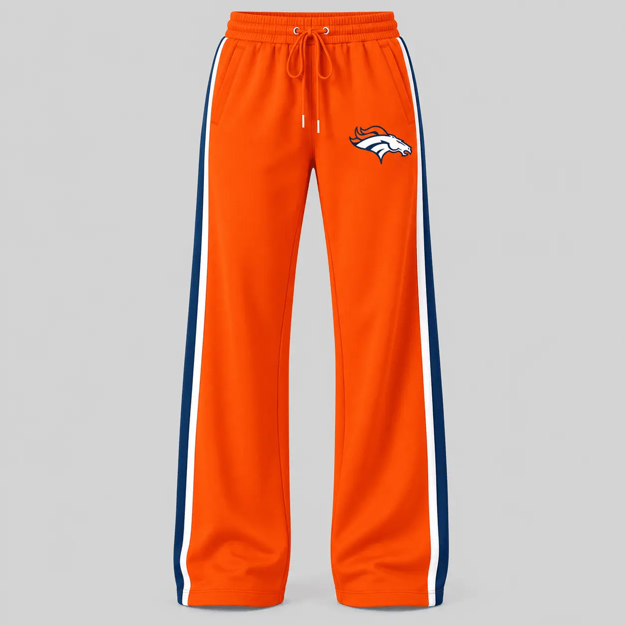 Denver Broncos | NFL Quarter Zip Wide Leg Pants Set - Image 3