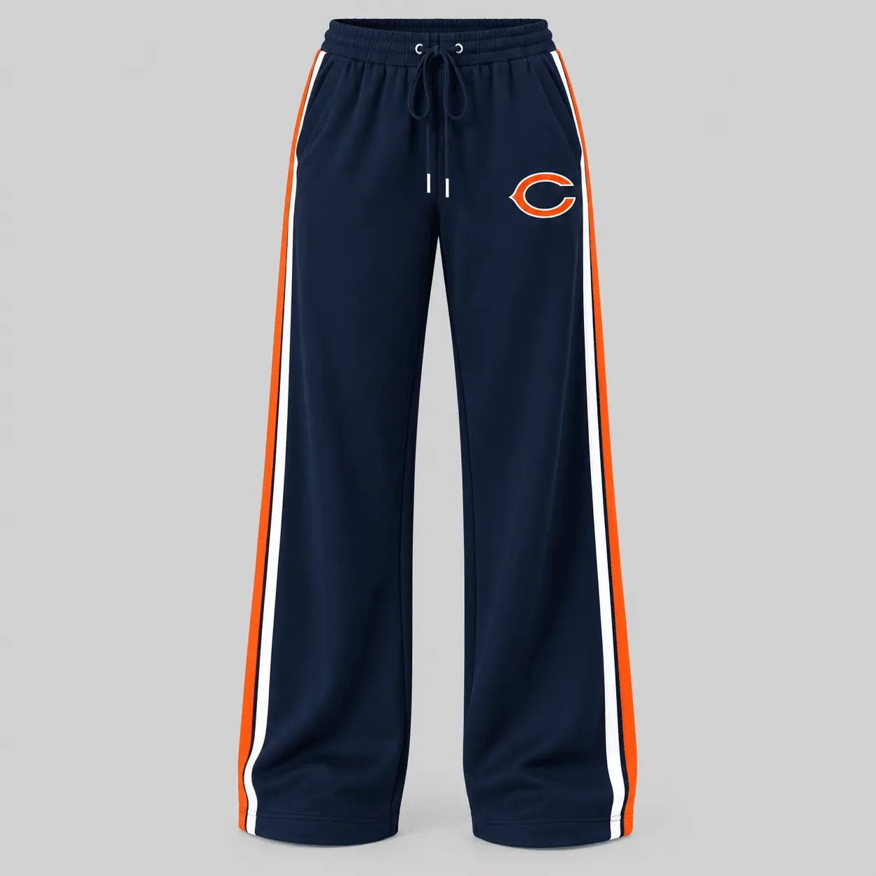 Chicago Bears | NFL Quarter Zip Wide Leg Pants Set - Image 3