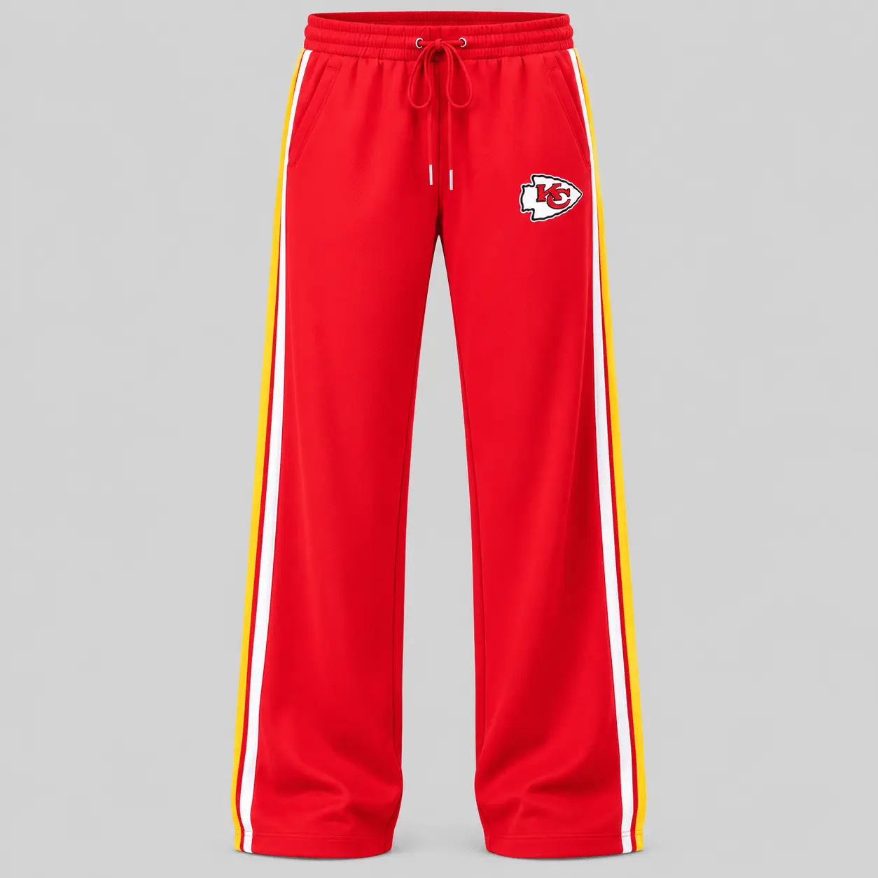 Kansas City Chiefs | NFL Quarter Zip Wide Leg Pants Set - Image 3