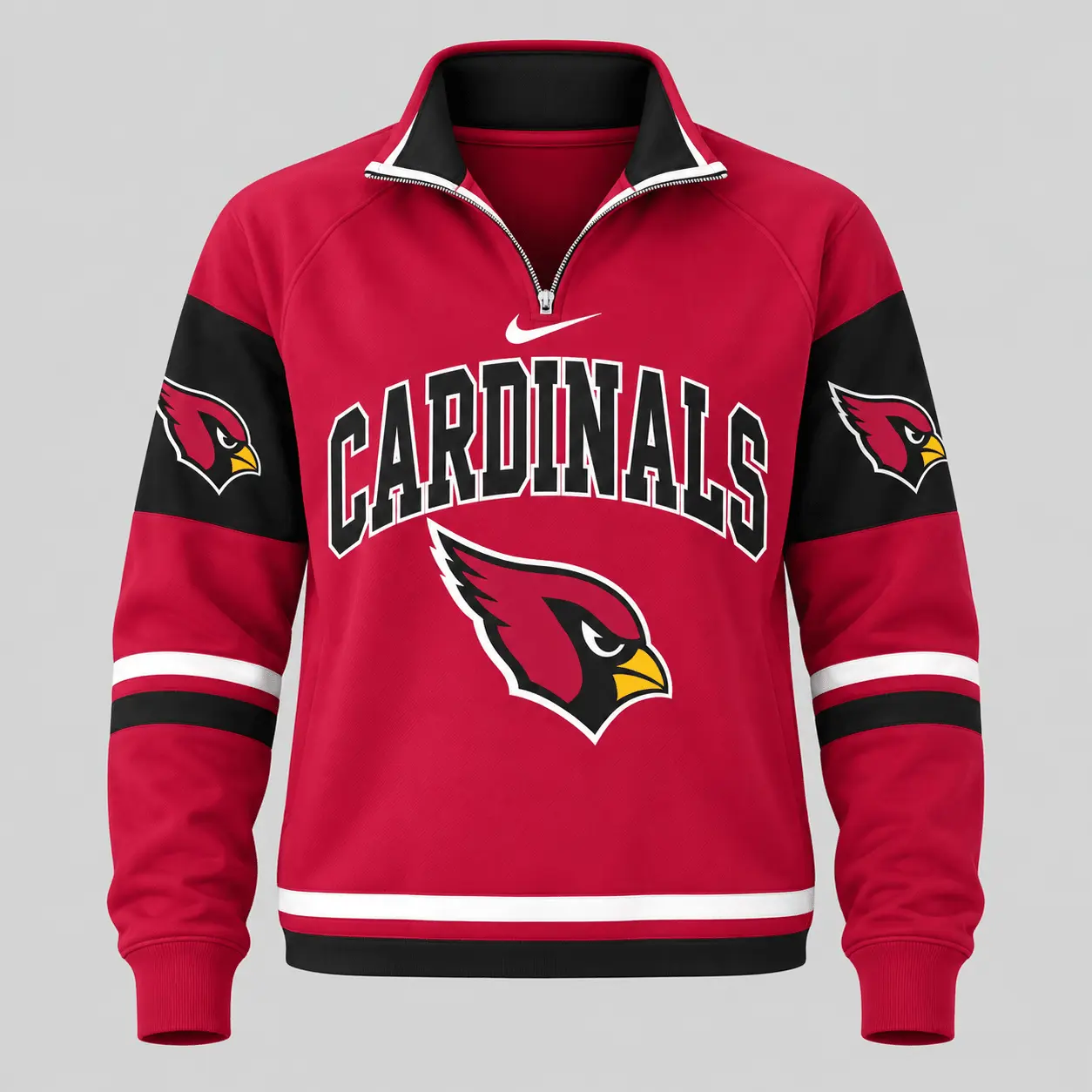 Arizona Cardinals | NFL Quarter Zip Wide Leg Pants Set - Image 2