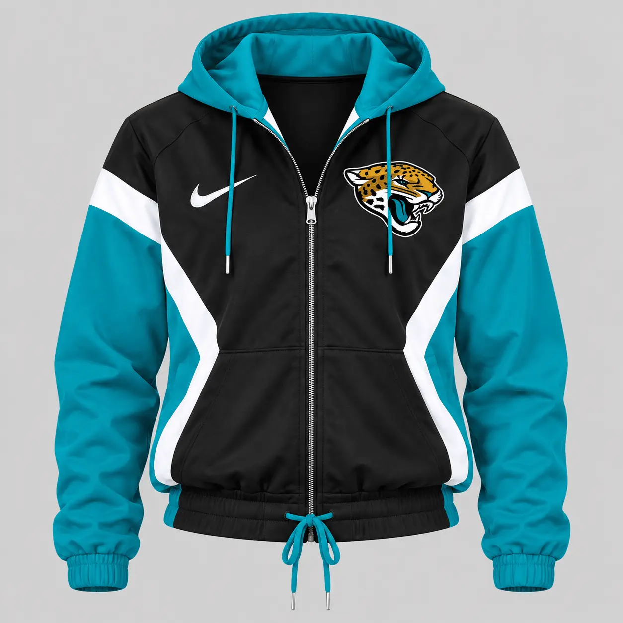 Jacksonville Jaguars | NFL Contrast Panel Track Jacket Jogger Set - Image 2