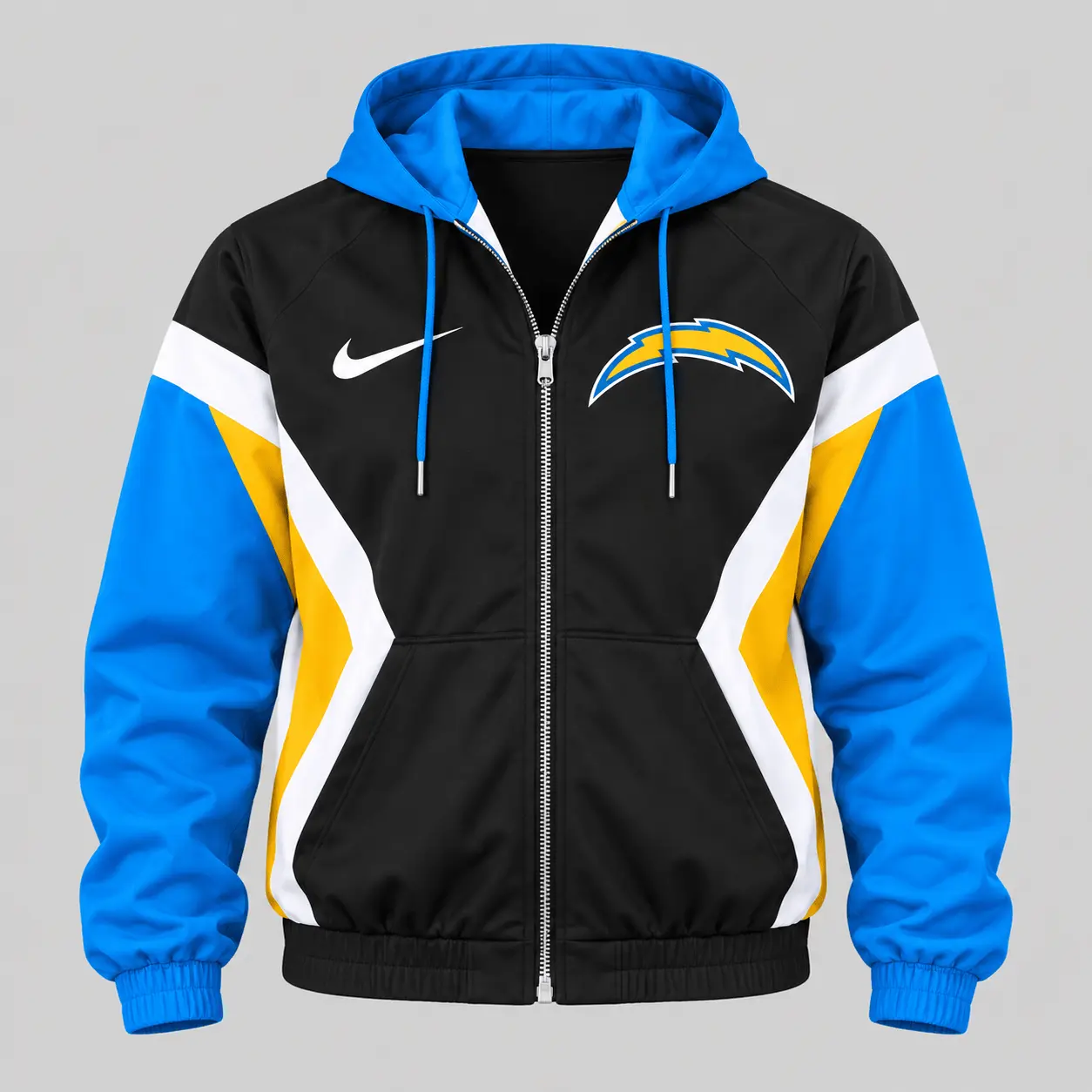 Los Angeles Chargers | NFL Contrast Panel Track Jacket Jogger Set - Image 2