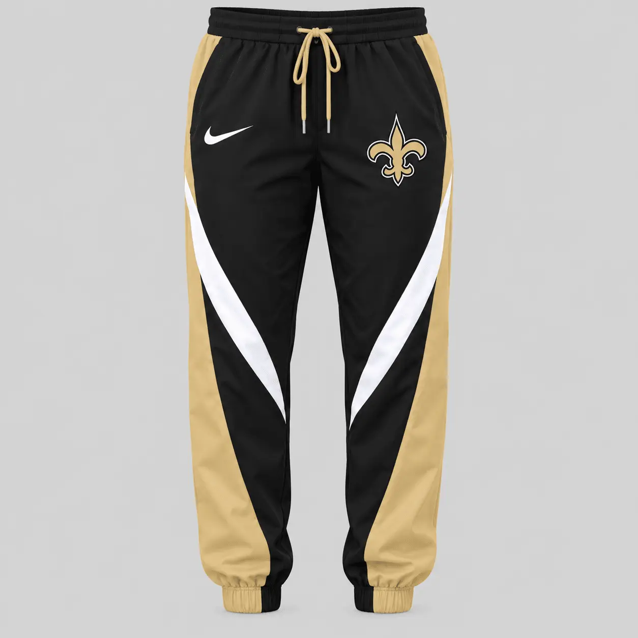 New Orleans Saints | NFL Contrast Panel Track Jacket Jogger Set - Image 3
