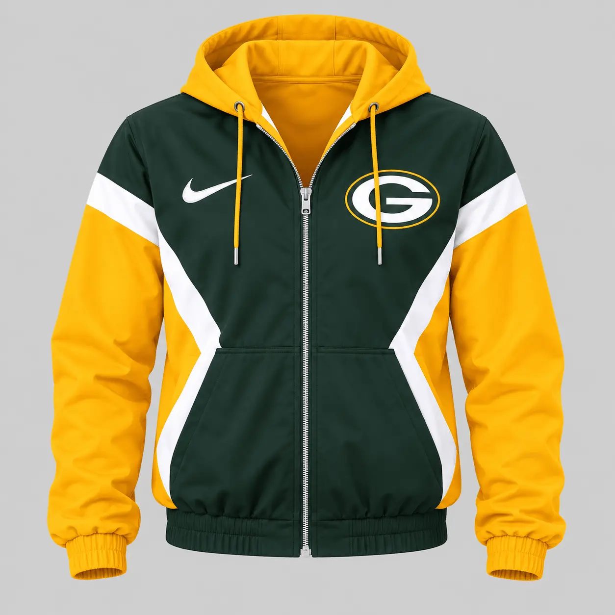 Green Bay Packers | NFL Contrast Panel Track Jacket Jogger Set - Image 2