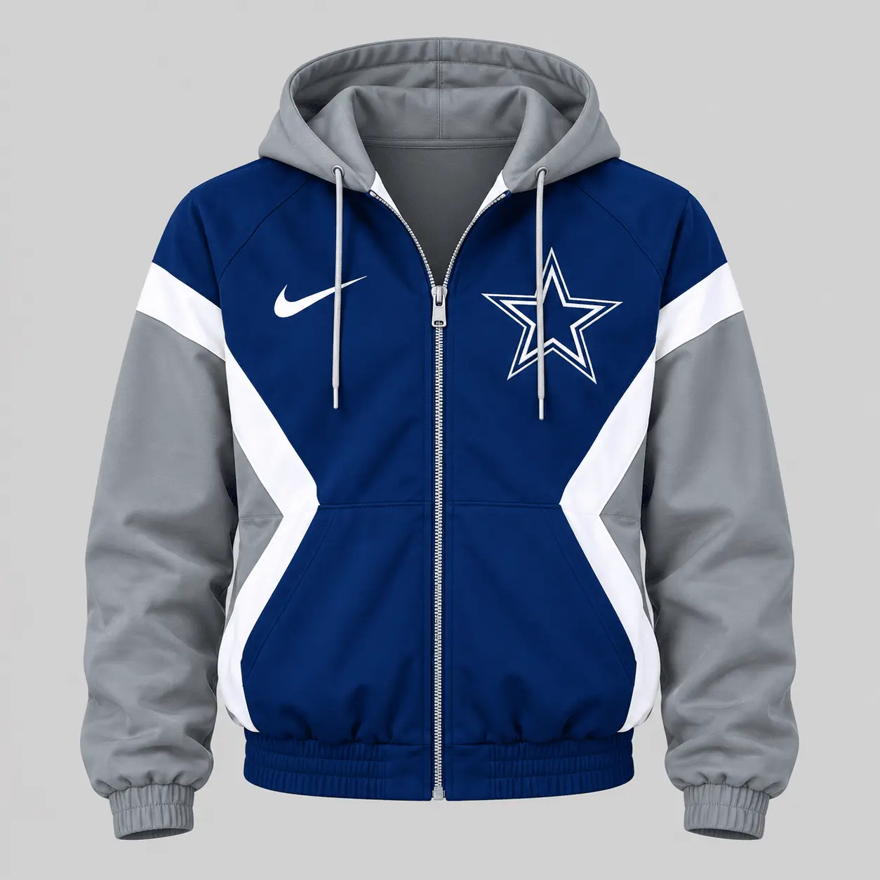 Dallas Cowboys | NFL Contrast Panel Track Jacket Jogger Set - Image 2