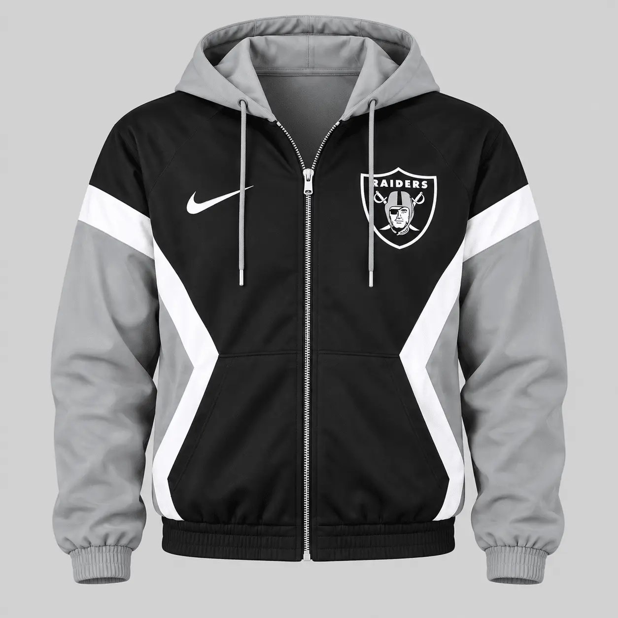Las Vegas Raiders | NFL Contrast Panel Track Jacket Jogger Set - Image 2