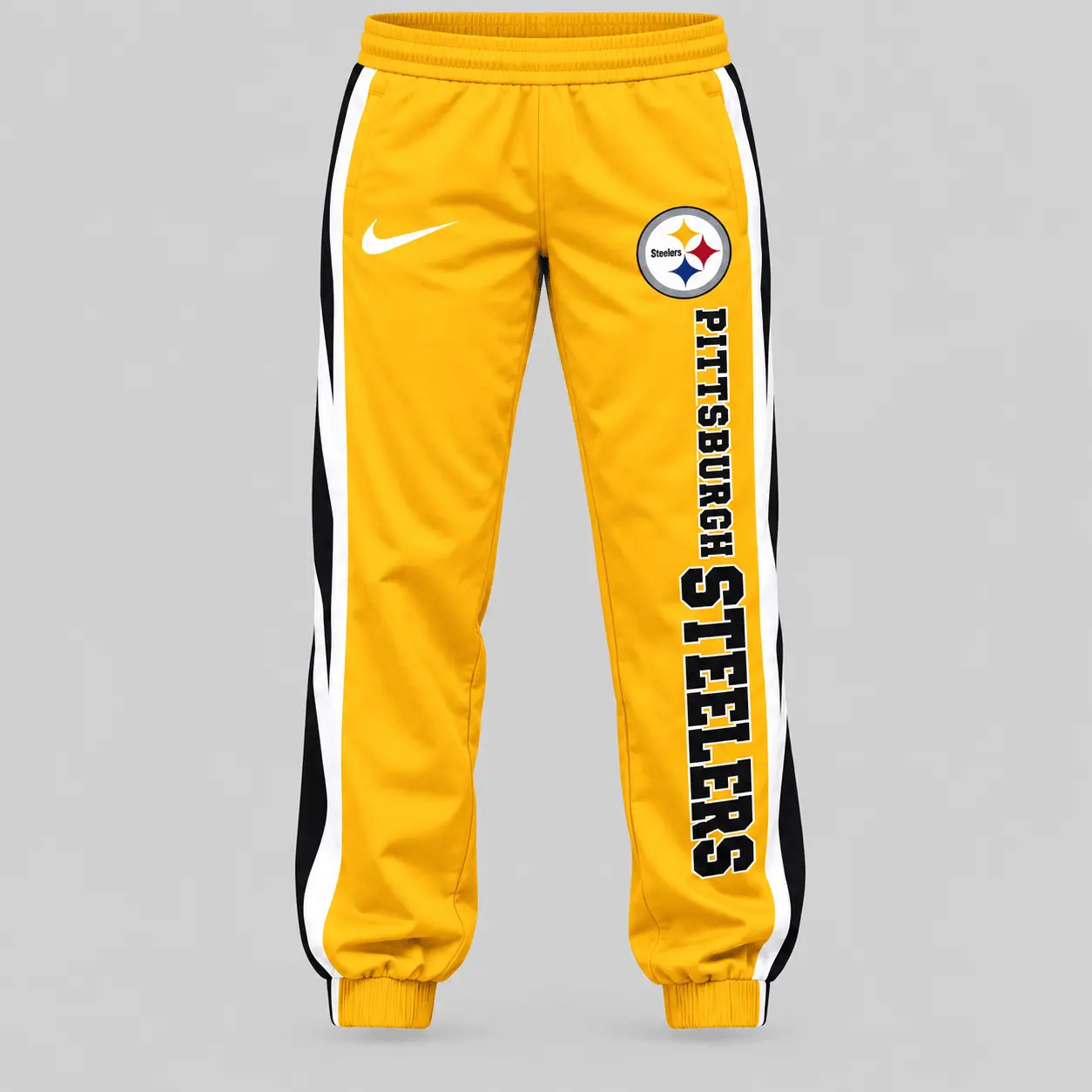 Pittsburgh Steelers | NFL Stripe Sleeve Hoodie Jogger Set - Image 3