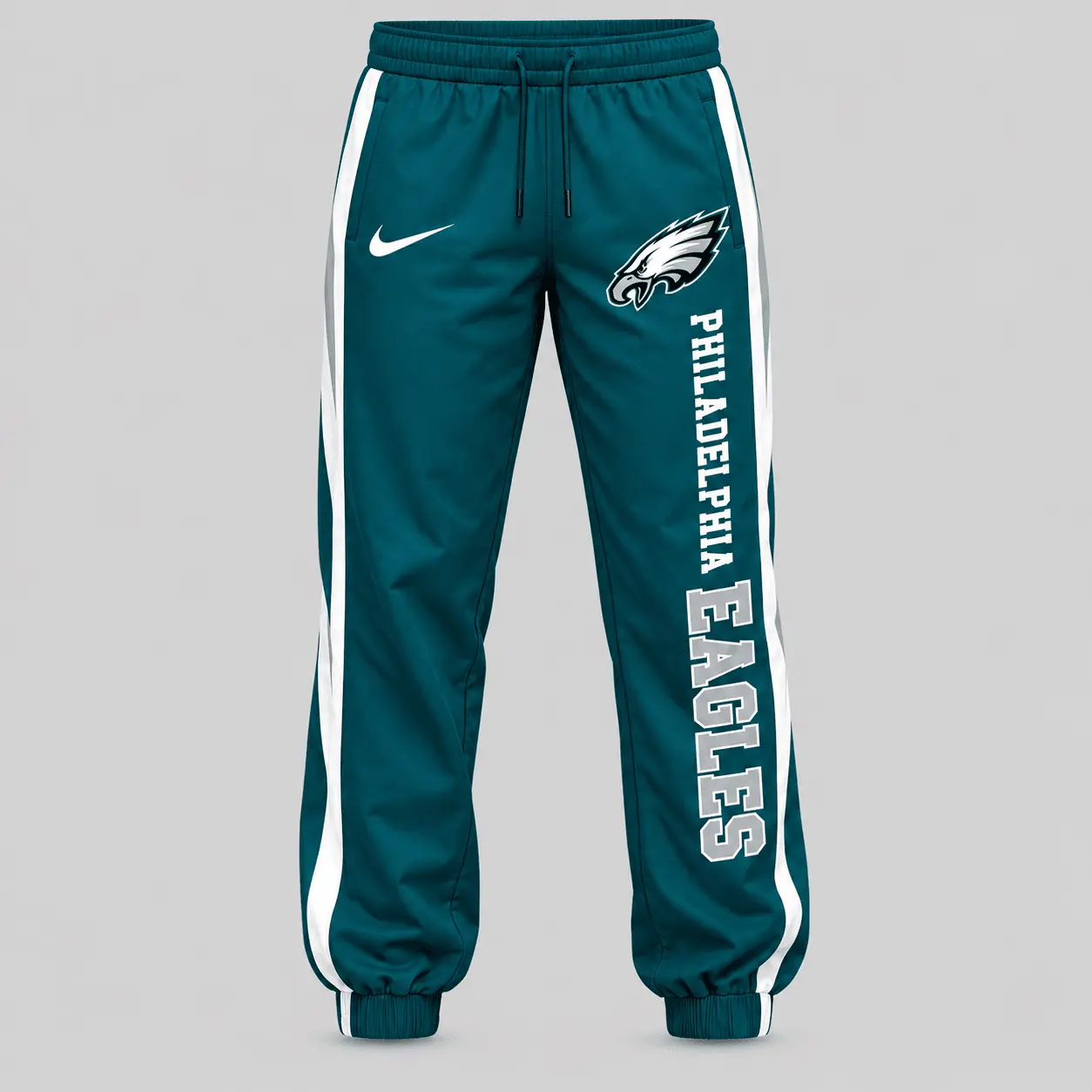 Philadelphia Eagles | NFL Stripe Sleeve Hoodie Jogger Set - Image 3