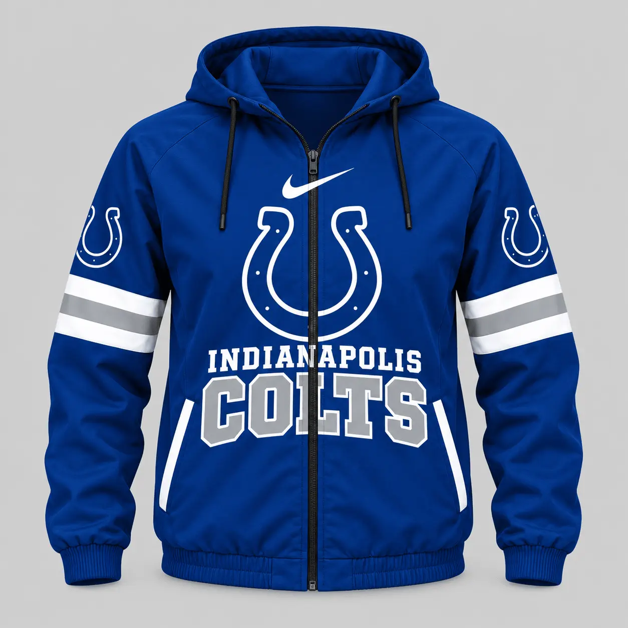 Indianapolis Colts | NFL Stripe Sleeve Hoodie Jogger Set - Image 2