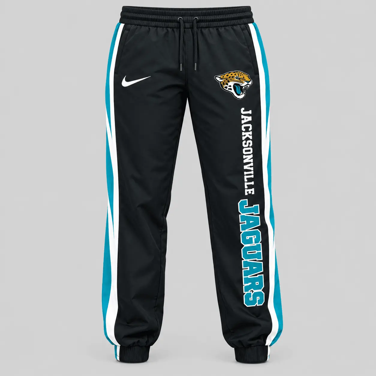 Jacksonville Jaguars | NFL Stripe Sleeve Hoodie Jogger Set - Image 3