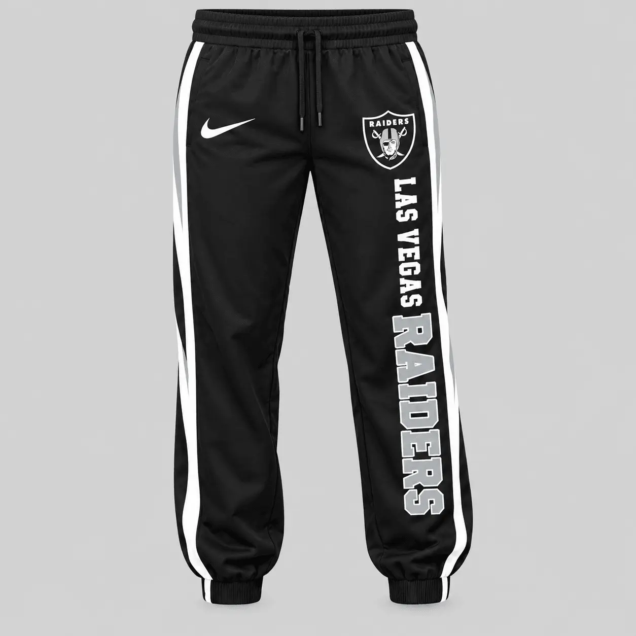 Las Vegas Raiders | NFL Stripe Sleeve Hoodie Jogger Set - Image 3