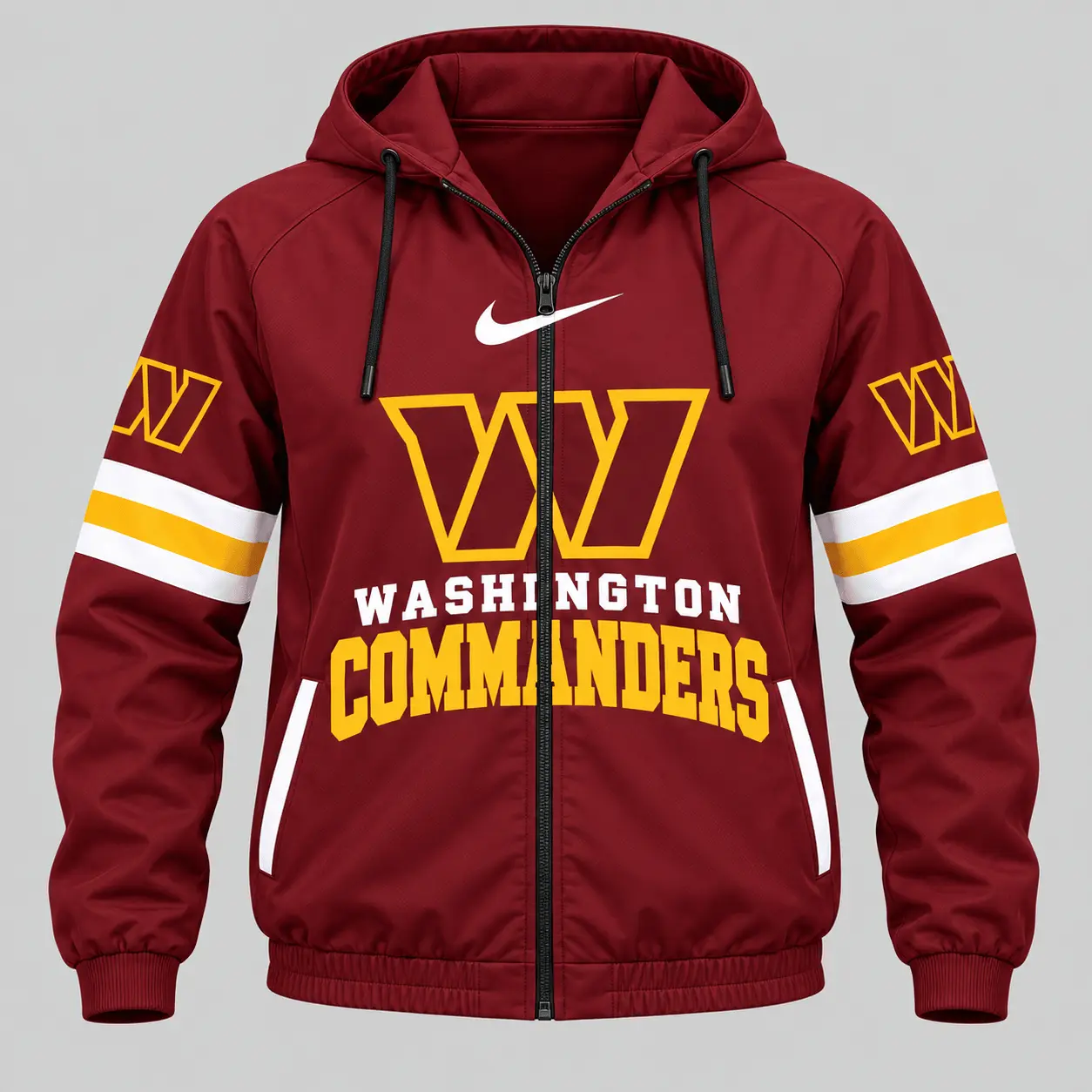 Washington Commanders | NFL Stripe Sleeve Hoodie Jogger Set - Image 2