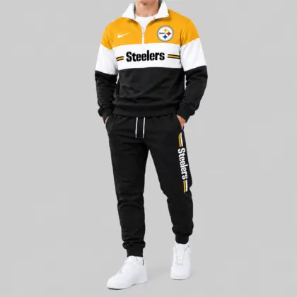 Pittsburgh Steelers | NFL Chest Stripe Tracksuit Set