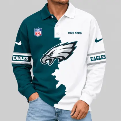 Philadelphia Eagles | NFL Split Panel Long Sleeve Polo