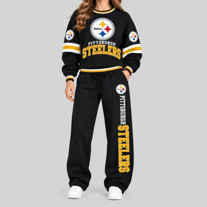 Pittsburgh Steelers | NFL Classic Crewneck Sweatshirt Jogger Set