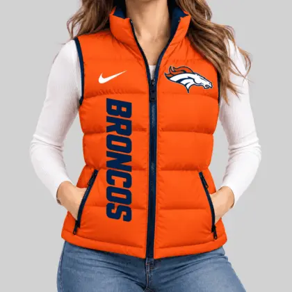 Denver Broncos | NFL Bold Wordmark Puffer Vest