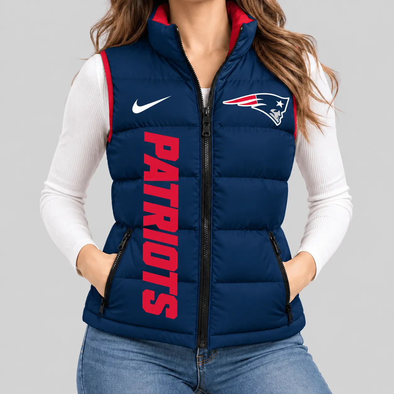 New England Patriots | NFL Bold Wordmark Puffer Vest