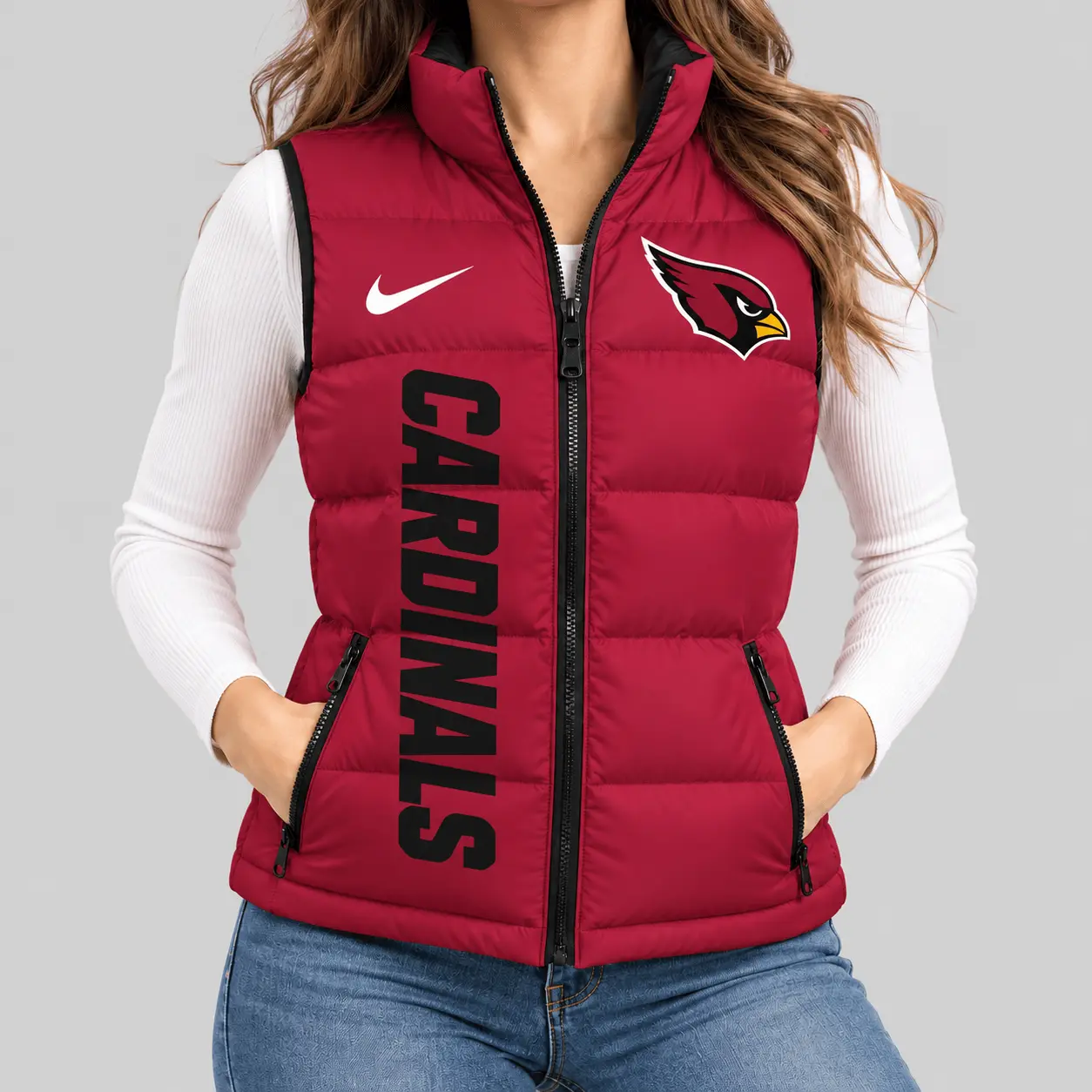Arizona Cardinals | NFL Bold Wordmark Puffer Vest