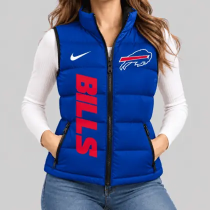 Buffalo Bills | NFL Bold Wordmark Puffer Vest