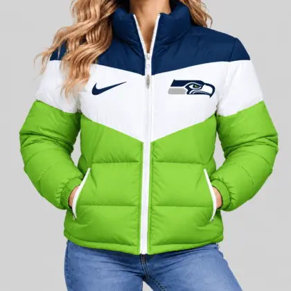 Seattle Seahawks | NFL Chevron Puffer Jacket