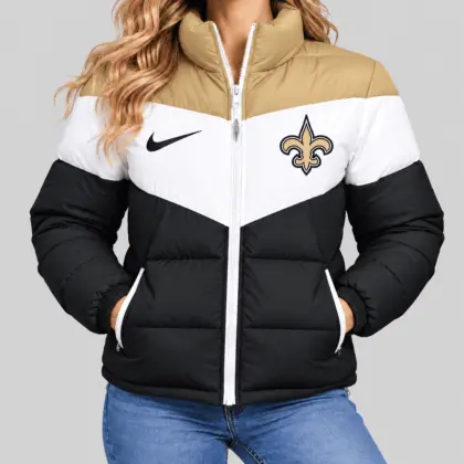 New Orleans Saints | NFL Chevron Puffer Jacket
