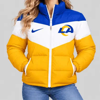 Los Angeles Rams | NFL Chevron Puffer Jacket