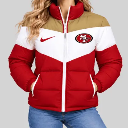San Francisco 49ers | NFL Chevron Puffer Jacket