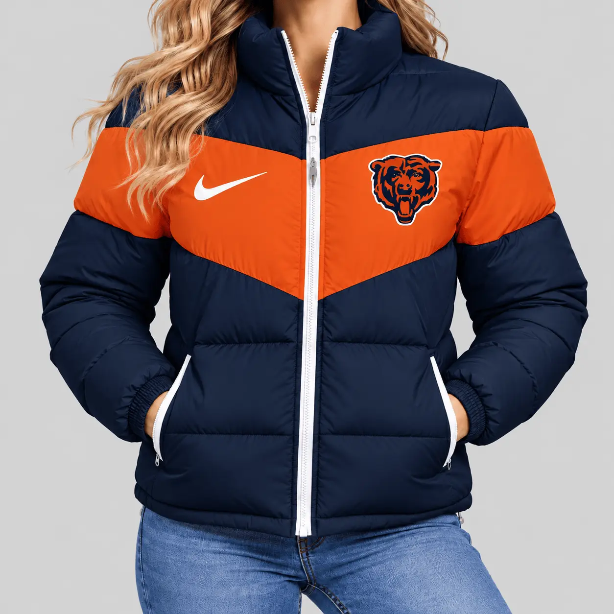 Chicago Bears | NFL Chevron Puffer Jacket