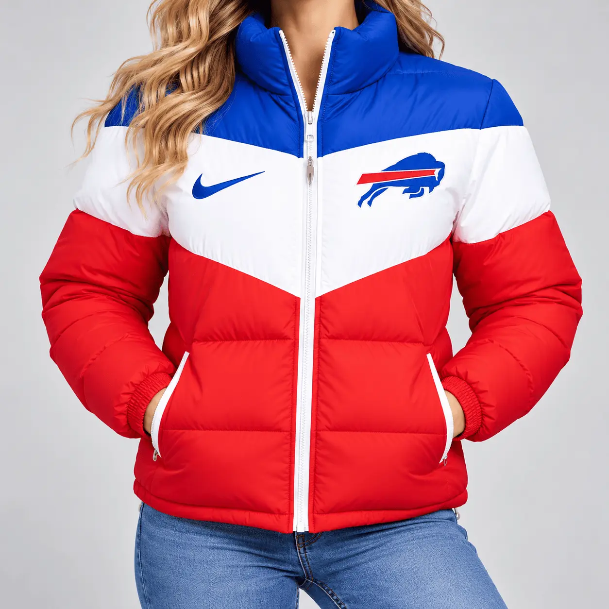 Buffalo Bills | NFL Chevron Puffer Jacket