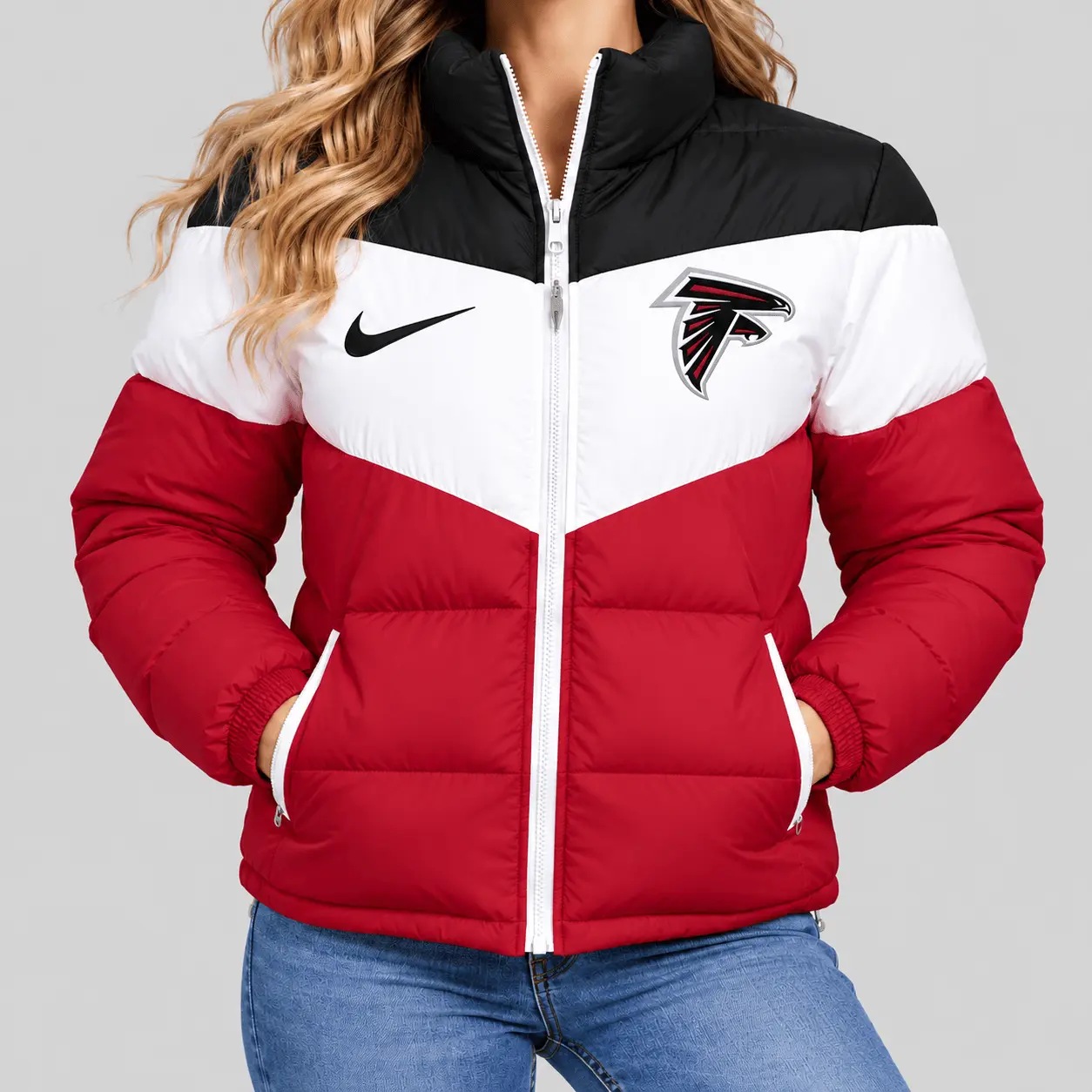 Atlanta Falcons | NFL Chevron Puffer Jacket