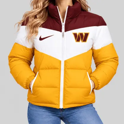 Washington Commanders | NFL Chevron Puffer Jacket