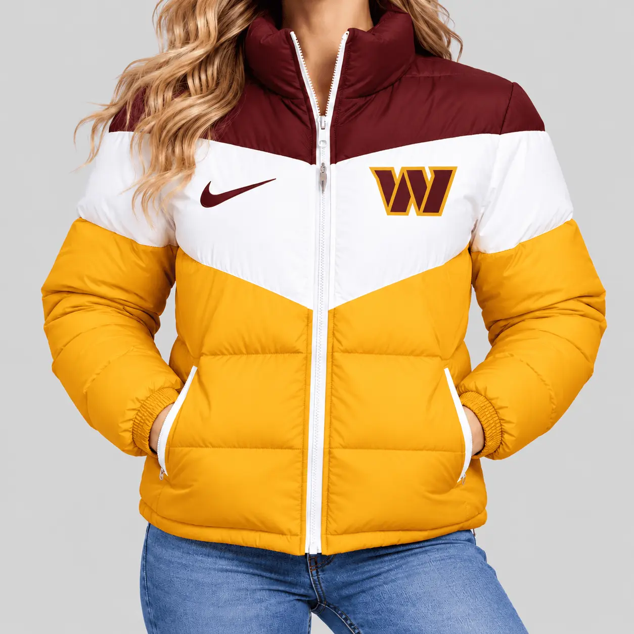 Washington Commanders | NFL Chevron Puffer Jacket