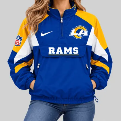 Los Angeles Rams | NFL Half Zip Pullover Anorak Jacket