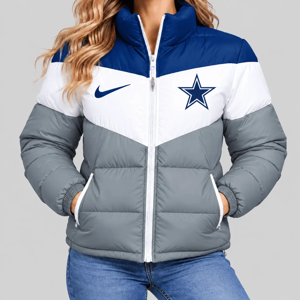 Dallas Cowboys | NFL Chevron Puffer Jacket
