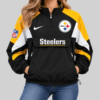 Pittsburgh Steelers | NFL Half Zip Pullover Anorak Jacket