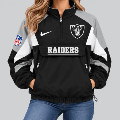 Las Vegas Raiders | NFL Half Zip Pullover Anorak Jacket