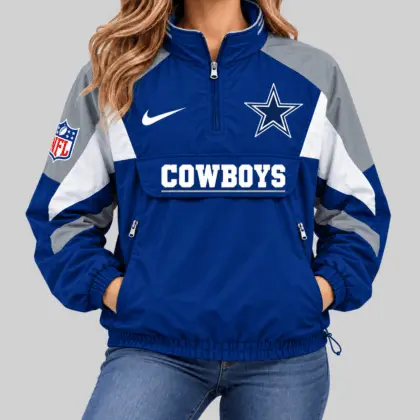 Dallas Cowboys | NFL Half Zip Pullover Anorak Jacket