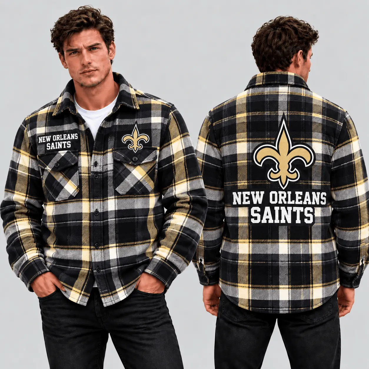 New Orleans Saints | Premium NFL Classic Game Day Flannel Shirt TD
