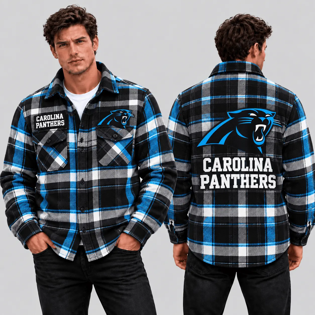 Carolina Panthers | Premium NFL Classic Game Day Flannel Shirt TD
