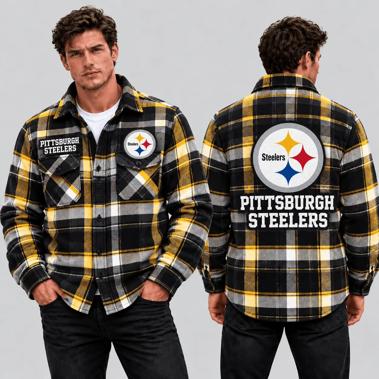 Pittsburgh Steelers | Premium NFL Classic Game Day Flannel Shirt TD