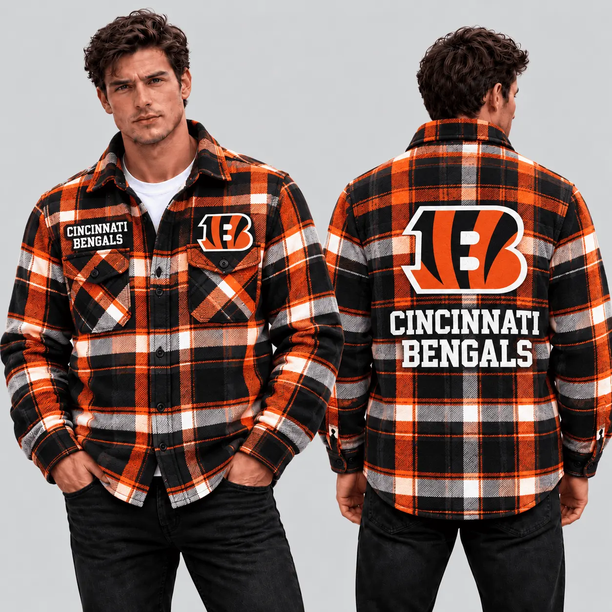 Cincinnati Bengals | Premium NFL Classic Game Day Flannel Shirt TD