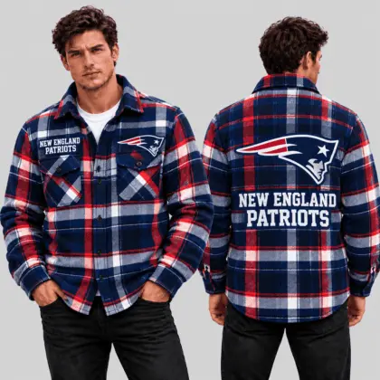New England Patriots | Premium NFL Classic Game Day Flannel Shirt TD