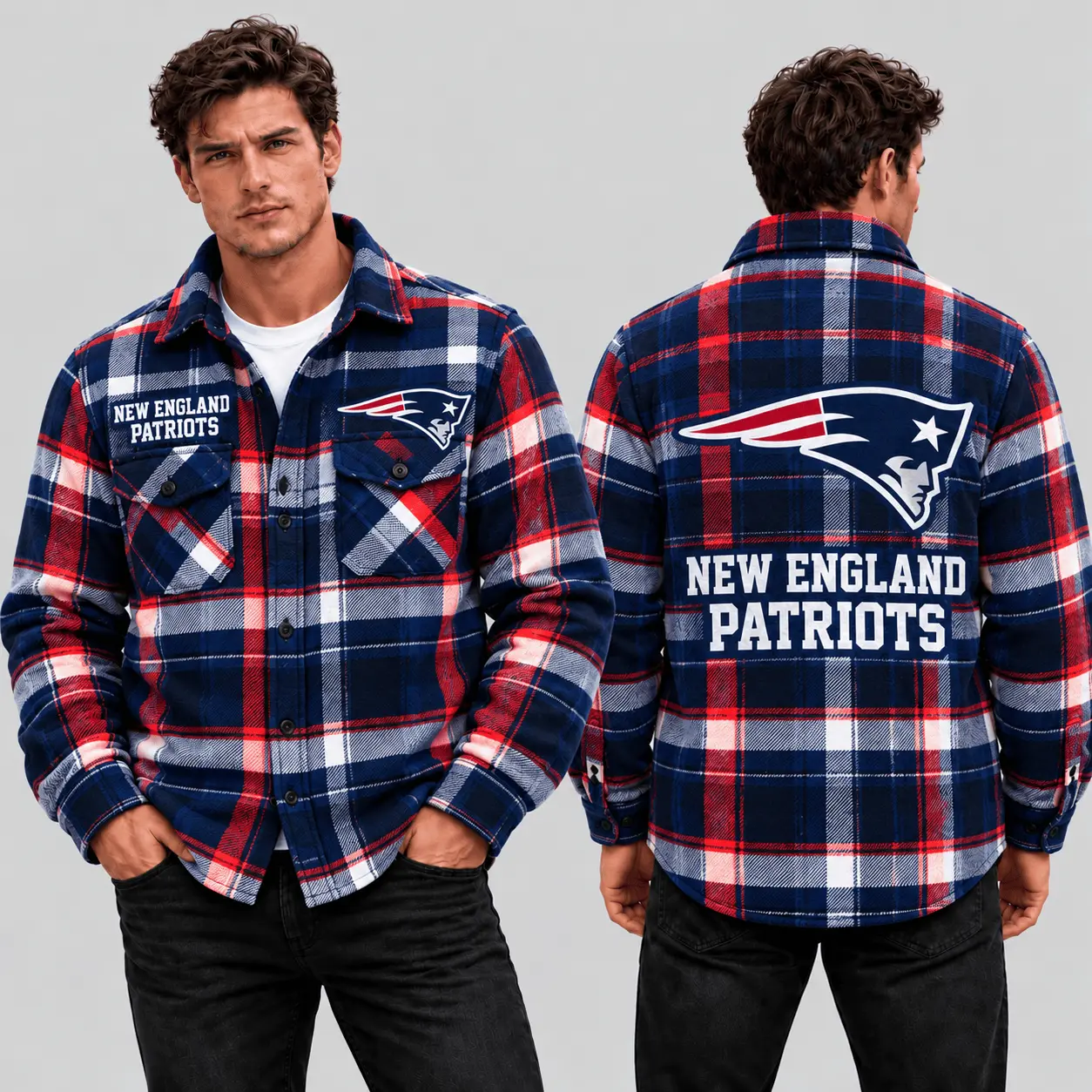 New England Patriots | Premium NFL Classic Game Day Flannel Shirt TD