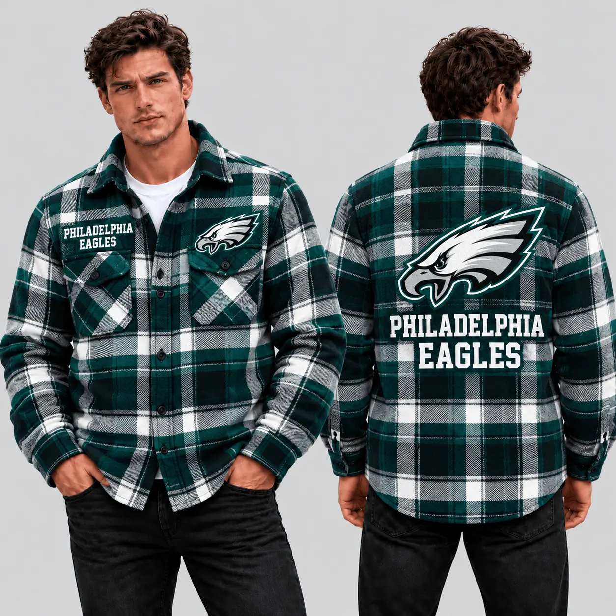 Philadelphia Eagles | Premium NFL Classic Game Day Flannel Shirt TD