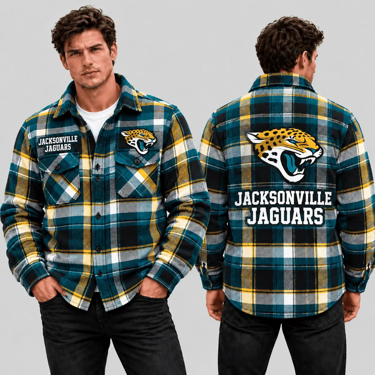 Jacksonville Jaguars | Premium NFL Classic Game Day Flannel Shirt TD
