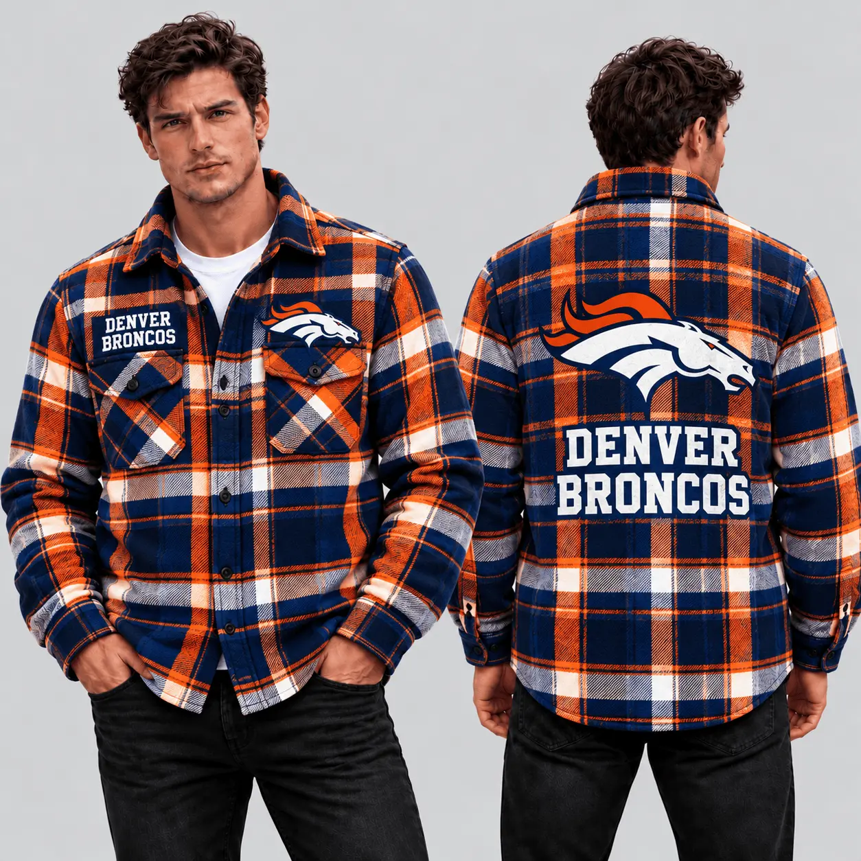 Denver Broncos | Premium NFL Classic Game Day Flannel Shirt TD