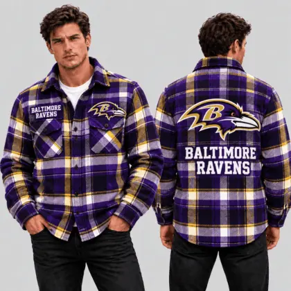 Baltimore Ravens | Premium NFL Classic Game Day Flannel Shirt TD