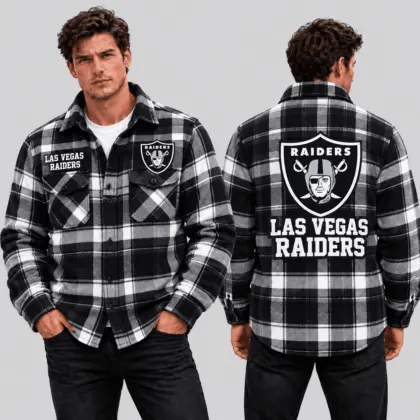 Las Vegas Raiders | Premium NFL Classic Game Day Flannel Shirt TD