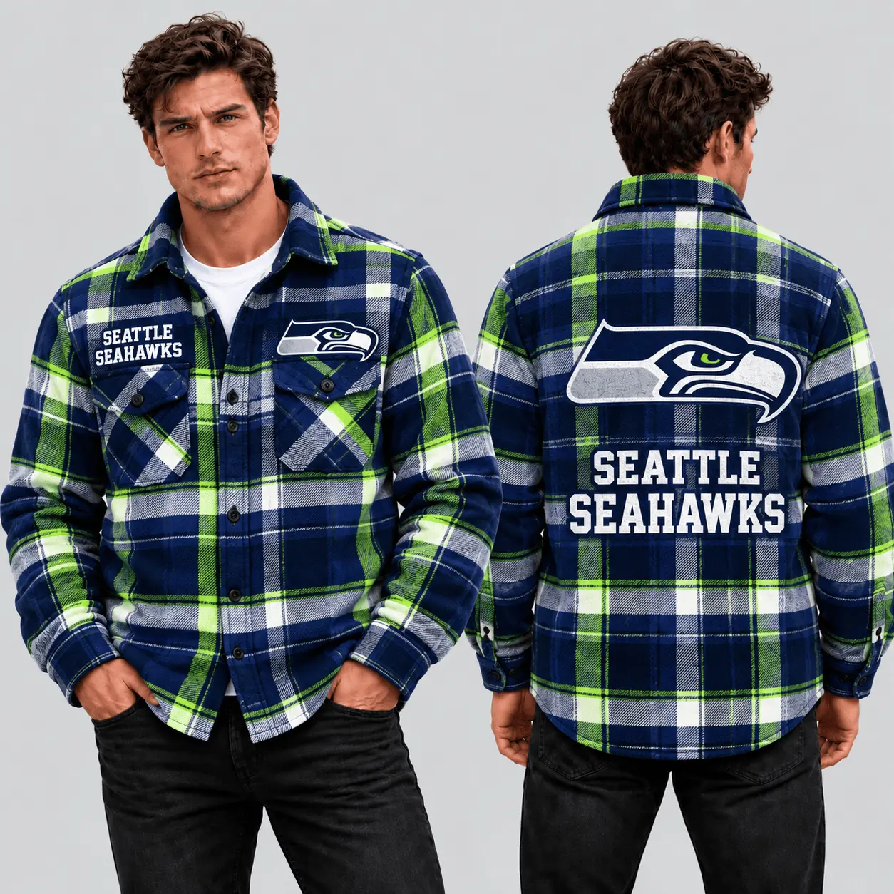 Seattle Seahawks | Premium NFL Classic Game Day Flannel Shirt TD