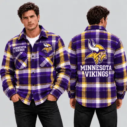 Minnesota Vikings | Premium NFL Classic Game Day Flannel Shirt TD